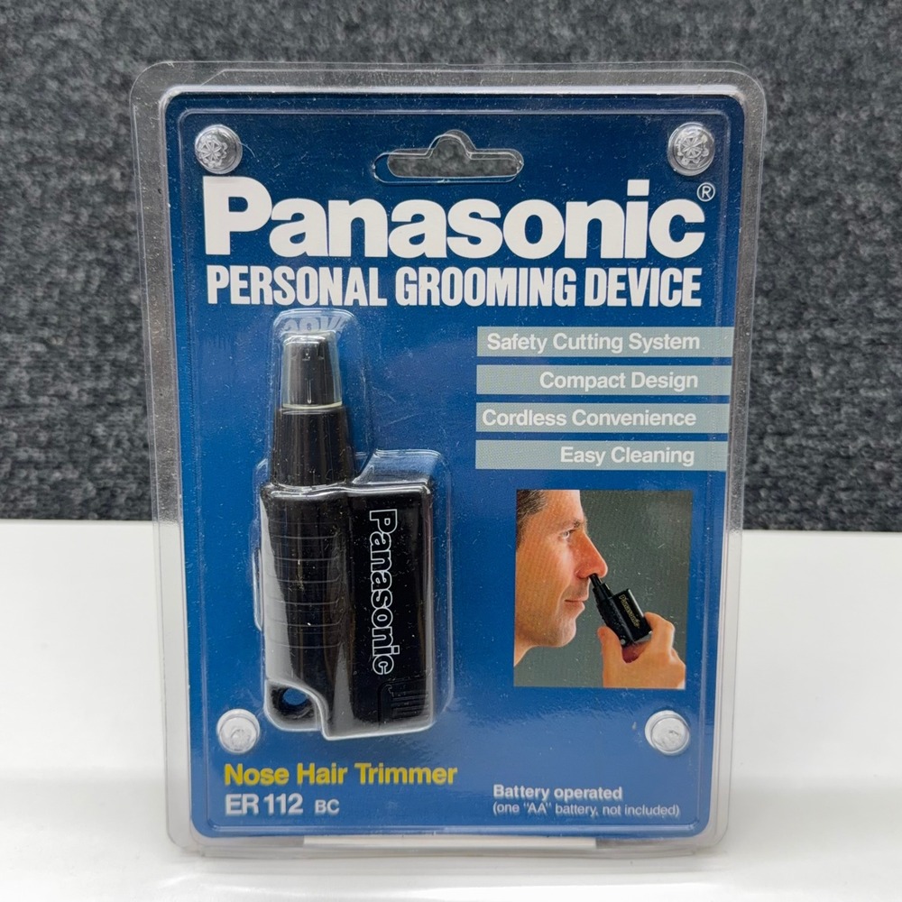 Panasonic ER112BC Nose Hair Trimmer Vintage NOS Sealed Made In Japan Grooming